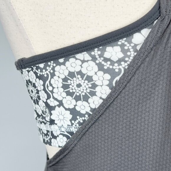 Lululemon Womens No Limits Tank Top Gray Soot Light Twiggy Printed Nimbus size 8 - Picture 12 of 16
